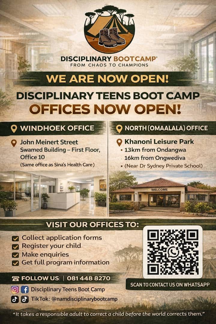 Official flyer: Offices now open in Windhoek and Omaalala